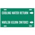 Cooling Water Return Strap-On Pipe Markers
