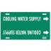 Cooling Water Supply Strap-On Pipe Markers