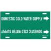 Domestic Cold Water Supply Strap-On Pipe Markers