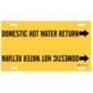 Domestic Hot Water Return Strap-On Pipe Markers