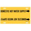 Domestic Hot Water Supply Strap-On Pipe Markers