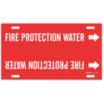 Fire Protection Water Strap-On Pipe Markers