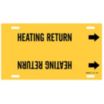 Heating Return Strap-On Pipe Markers