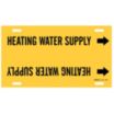 Heating Water Supply Strap-On Pipe Markers