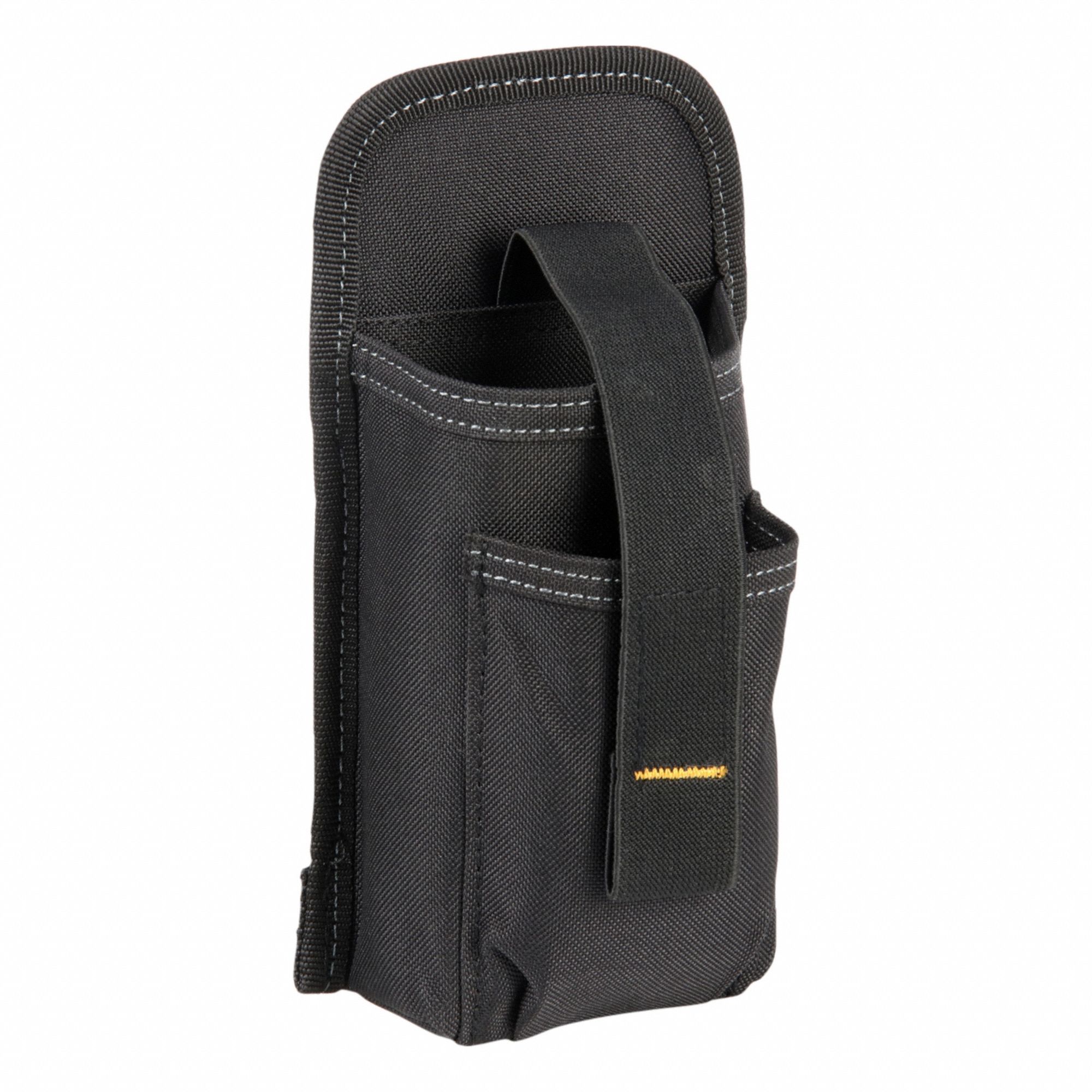 Tool Holster: For 2 1/2 in Belt Wd - Max, 2 Pockets, Black