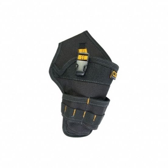 Tool Holster: For 2 3/4 in Belt Wd - Max, 0 Pockets, Black