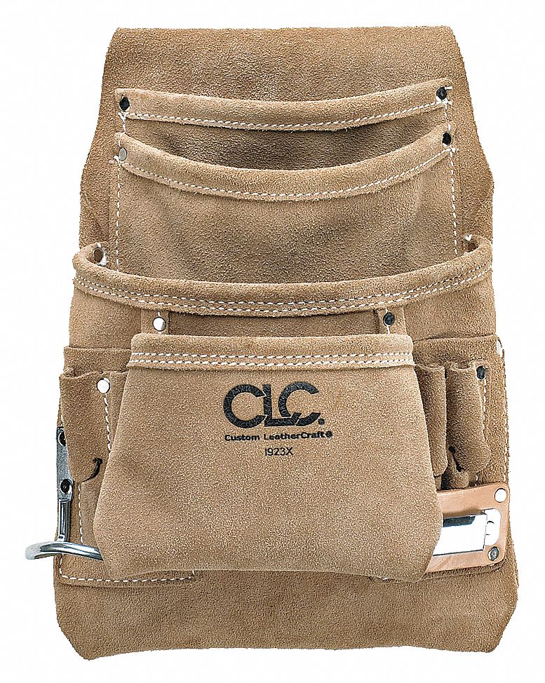 CLC Tan, Tool Pouch, Leather, For Maximum Belt Width 2 3/4 in 5LF28