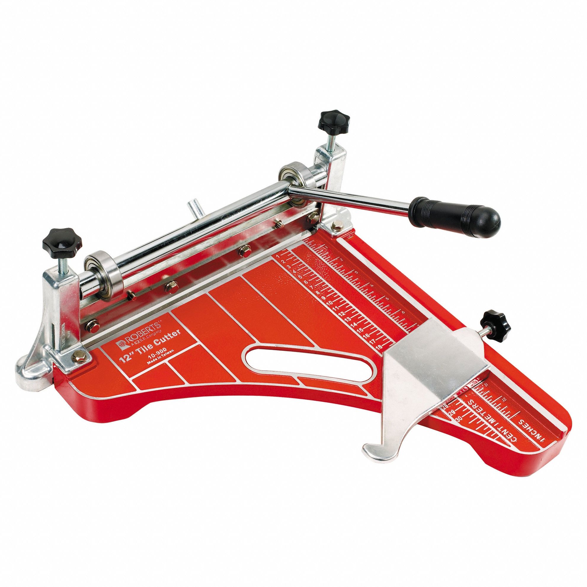 Vinyl Tile Cutter: 12 in Cutting Lg - Straight, 9 in Cutting Lg - Diagonal, Steel, Steel