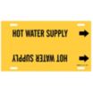 Hot Water Supply Strap-On Pipe Markers