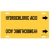 Hydrochloric Acid Strap-On Pipe Markers