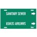 Sanitary Sewer Strap-On Pipe Markers