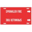 Sprinkler Fire Strap-On Pipe Markers