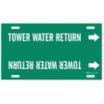 Tower Water Return Strap-On Pipe Markers