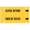 Glycol Return Strap-On Pipe Markers