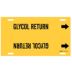 Glycol Return Strap-On Pipe Markers
