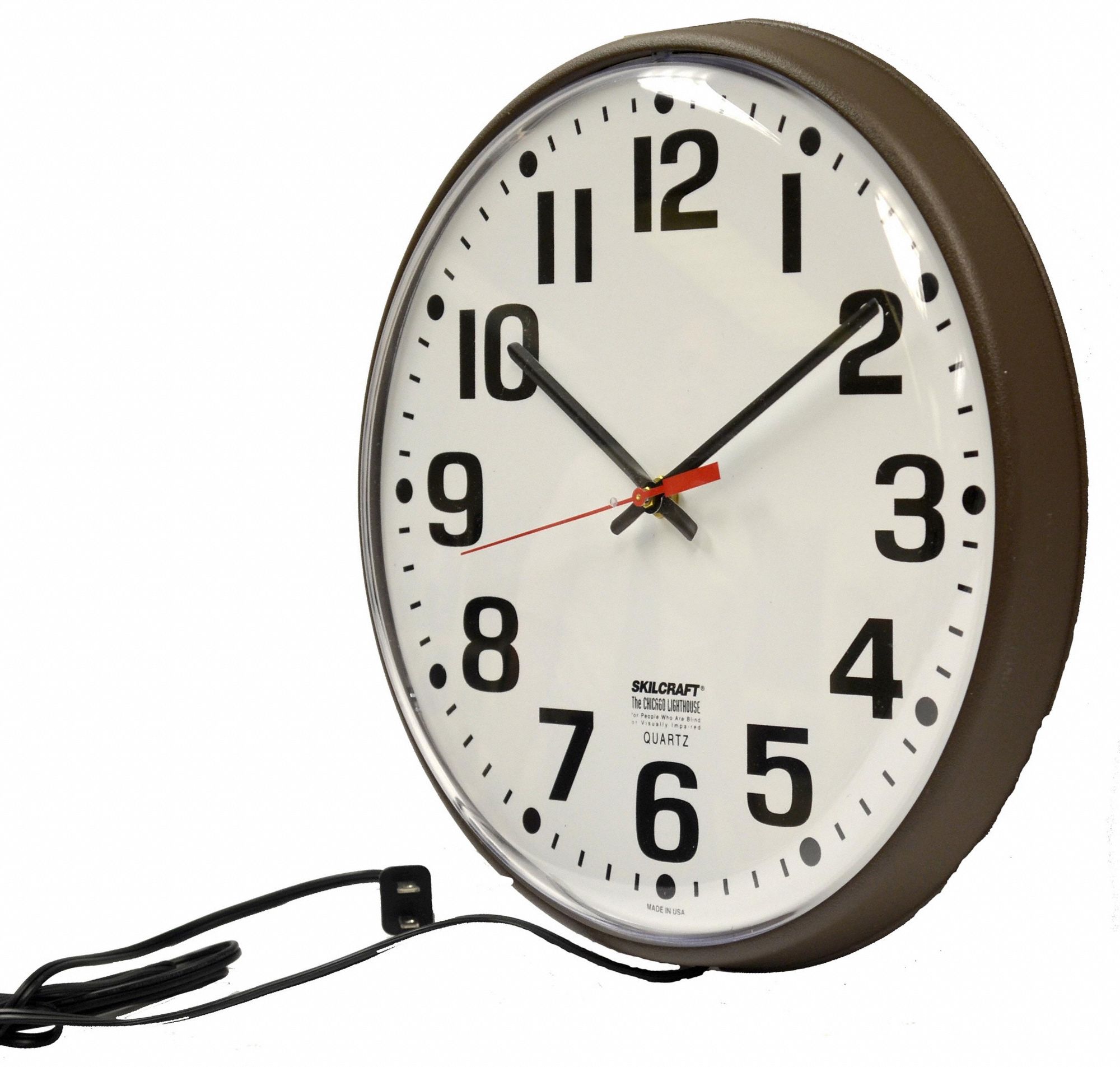 Ability One 12 3 4 In Round Wall Clock Arabic