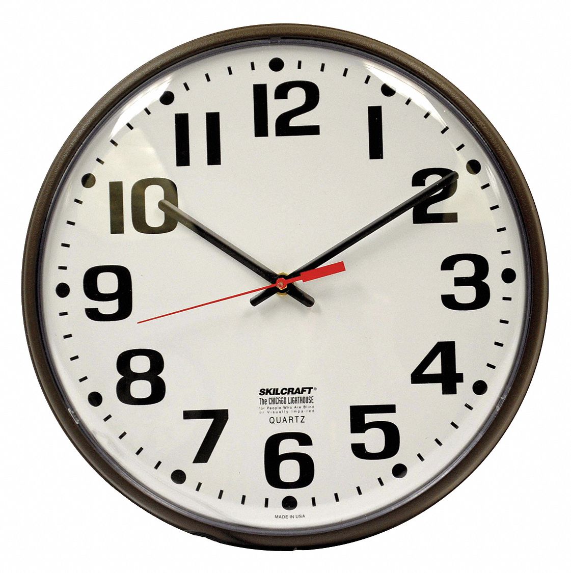 Ability One 12 3 4 In Round Wall Clock Arabic