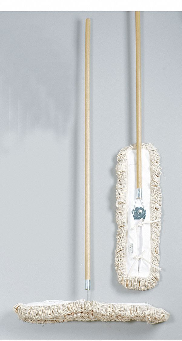 DUST MOP KIT,24 IN W,WHITE