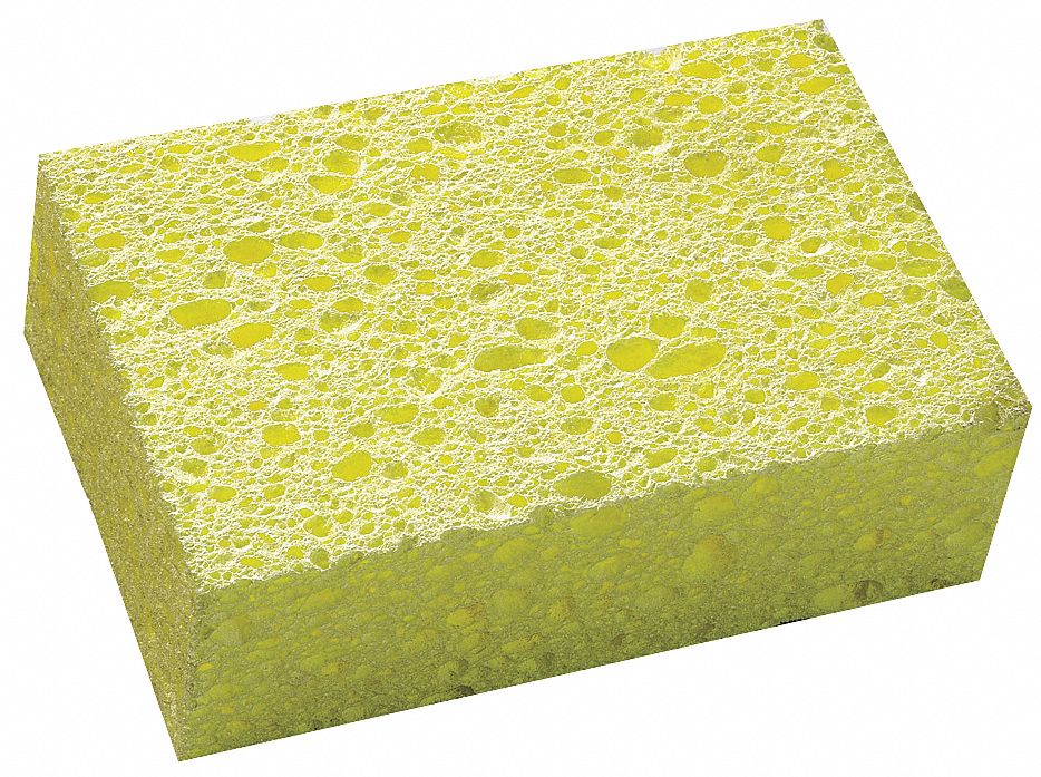 SPONGE,3-5/8"L,5-3/4"W,YW,PK60