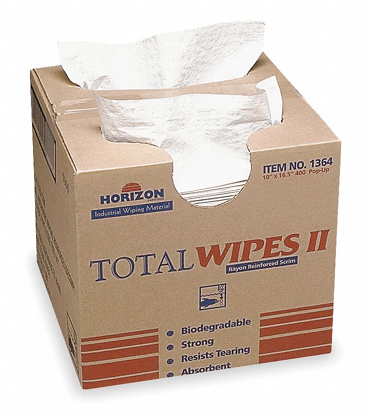 ABILITY ONE Dry Wipe, Ability One, 10 in x 161/2 in, Number of Sheets