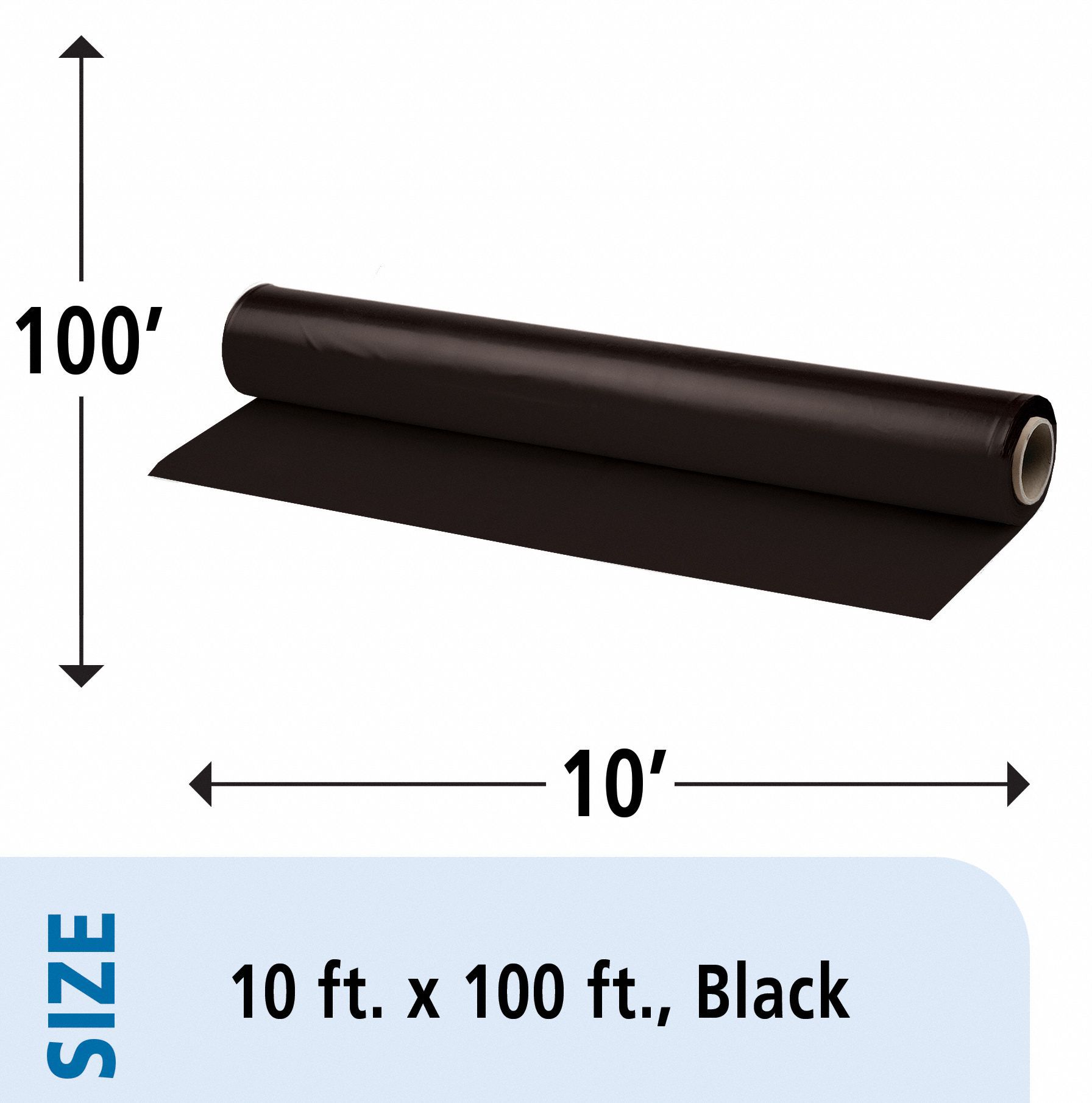 6 Mil Clear Visqueen Plastic Sheeting Roll - 24x100