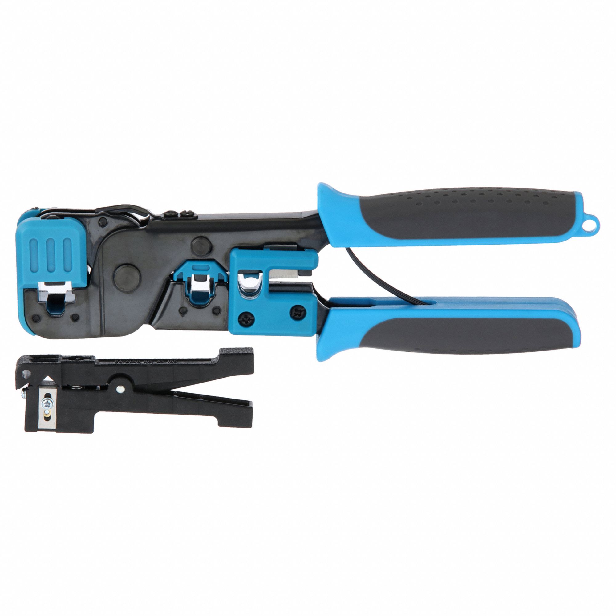 IDEAL Crimper and Connector Kit For RJ11, RJ45, UTP Cable, 8 in