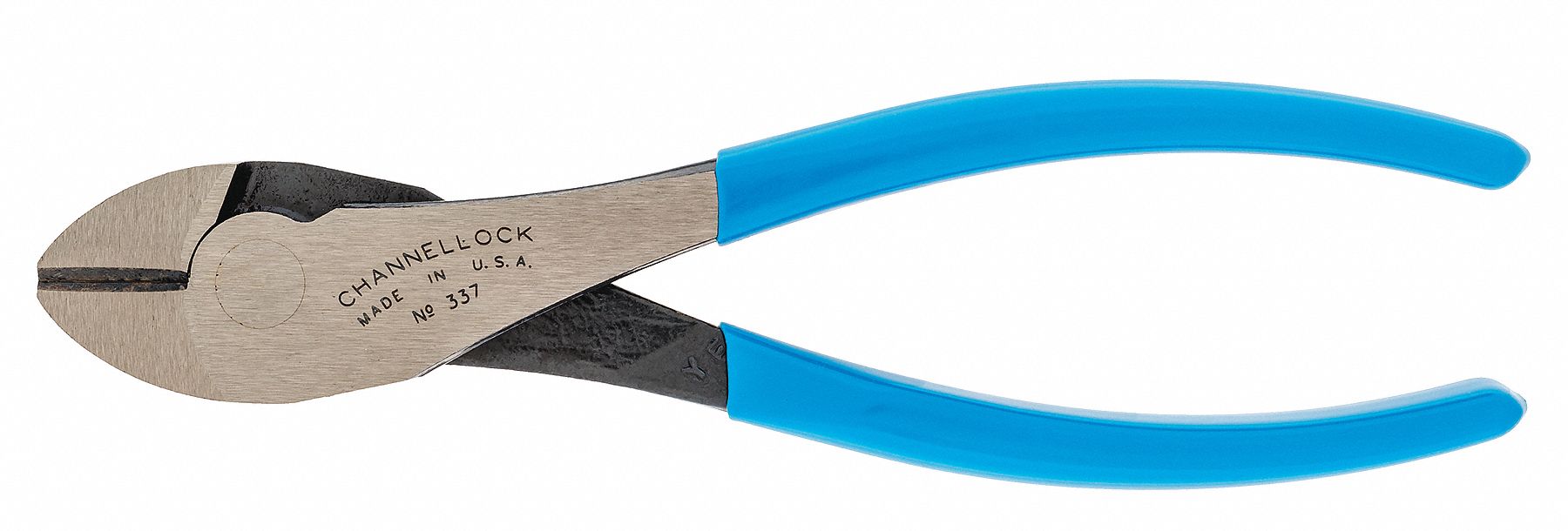 Diagonal Cutting Plier: Std, Straight, Oval, 3/4 in Jaw Lg, 1 1/4 in Jaw Wd, 7 in Overall Lg