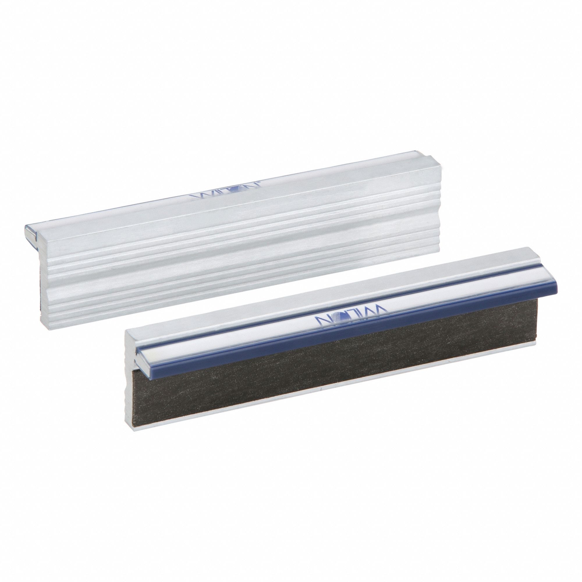 Magnetic Jaw Cap: Aluminum, For 5 1/2 in Vise Jaw Wd, 5 1/2 in Jaw Cap Wd, Any Vise Type