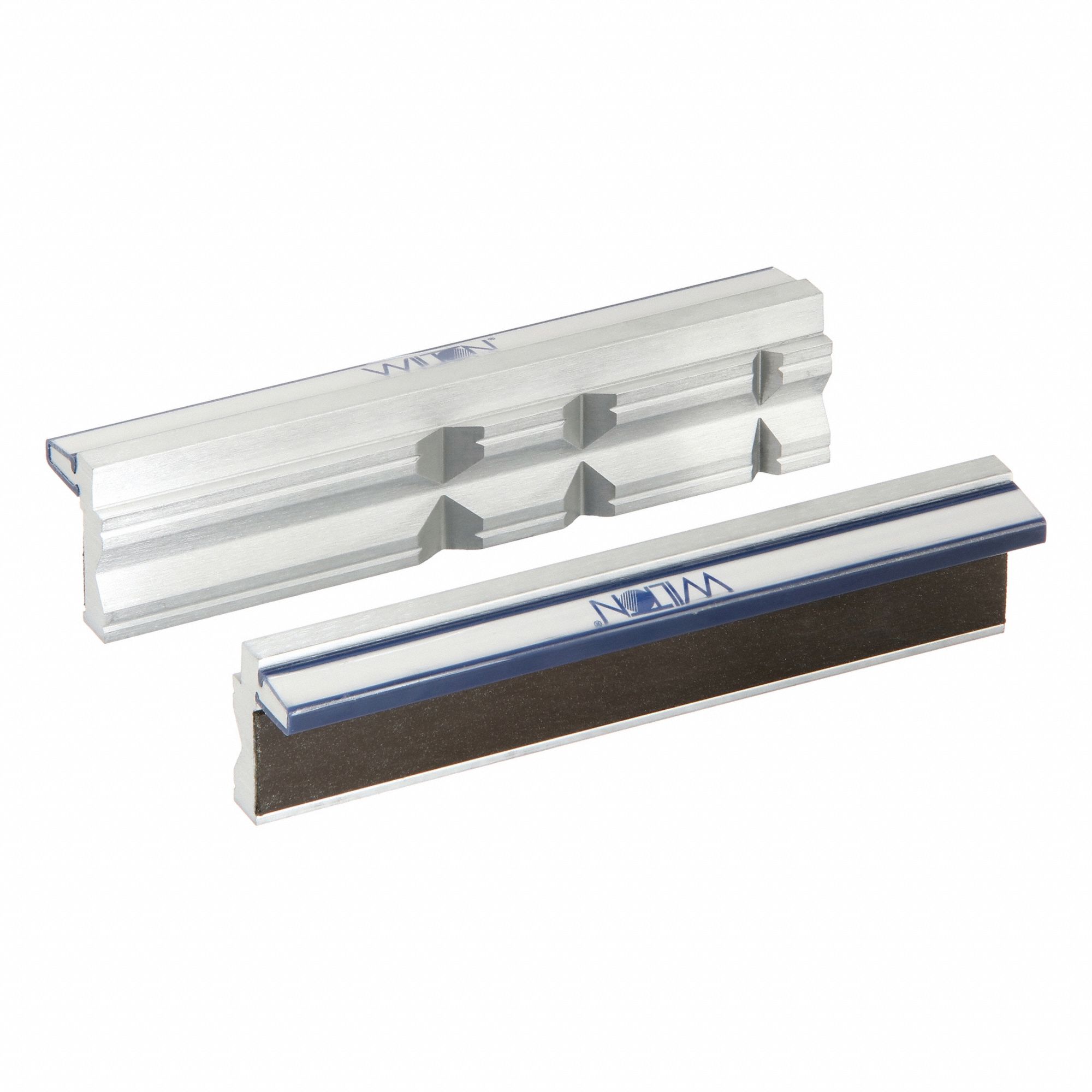 Magnetic Jaw Cap: Aluminum, For 5 1/2 in Vise Jaw Wd, 5 1/2 in Jaw Cap Wd, Any Vise Type