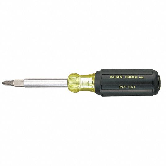 KLEIN TOOLS, #1/1/4 in/#2/3/16 in/5/16 in/T10/T15 Tip Size, 8 Tips