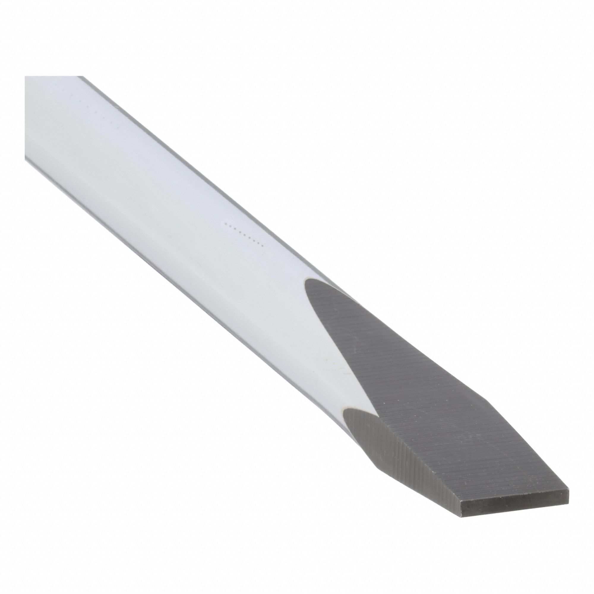 General Purpose Slotted Screwdriver: Steel, 1/4 in Tip Size, Long Lg, 8 in Shank Lg