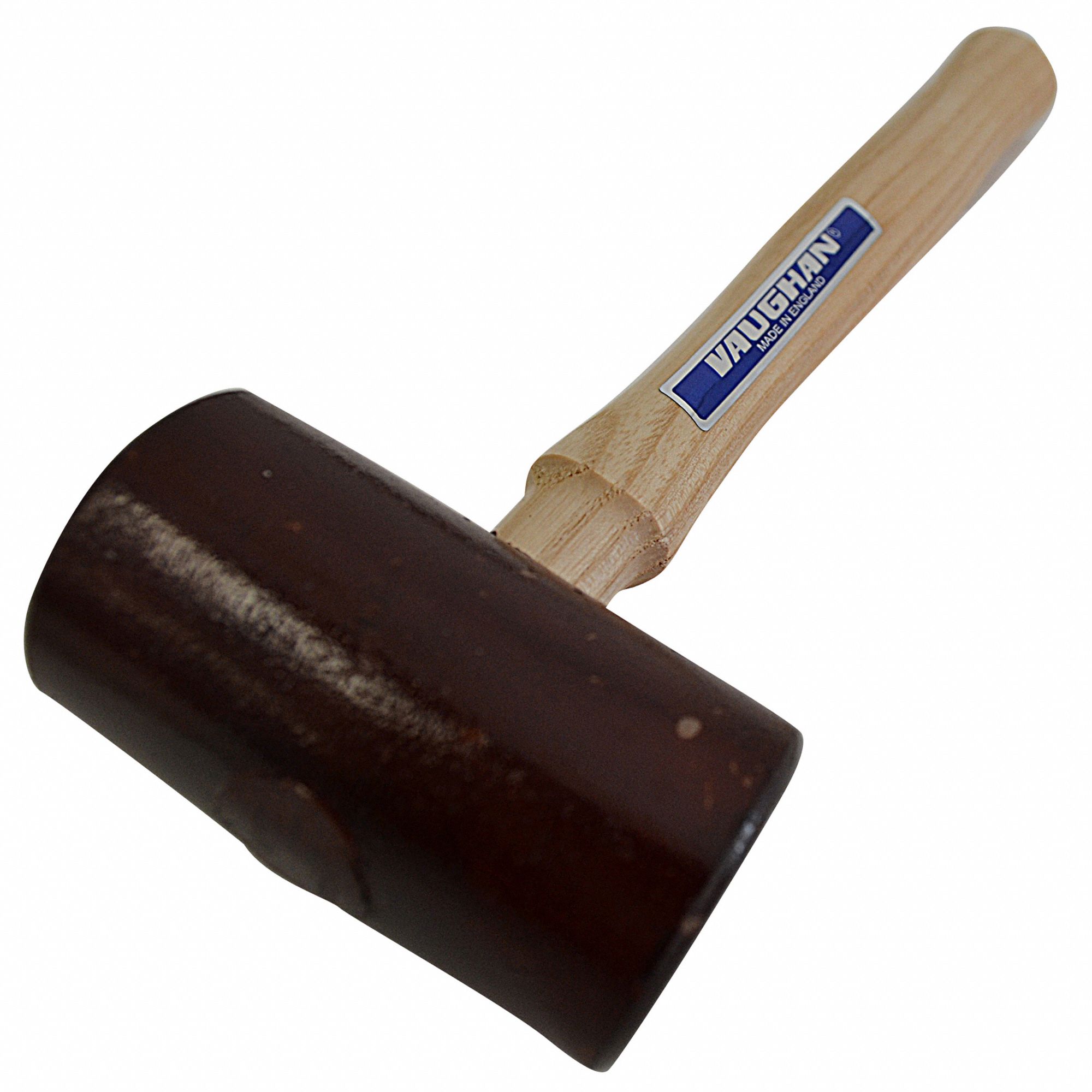 VAUGHAN Rawhide Mallet Wood Handle, 12 oz Head Wt, 2 in Dia, 3 7/8 in