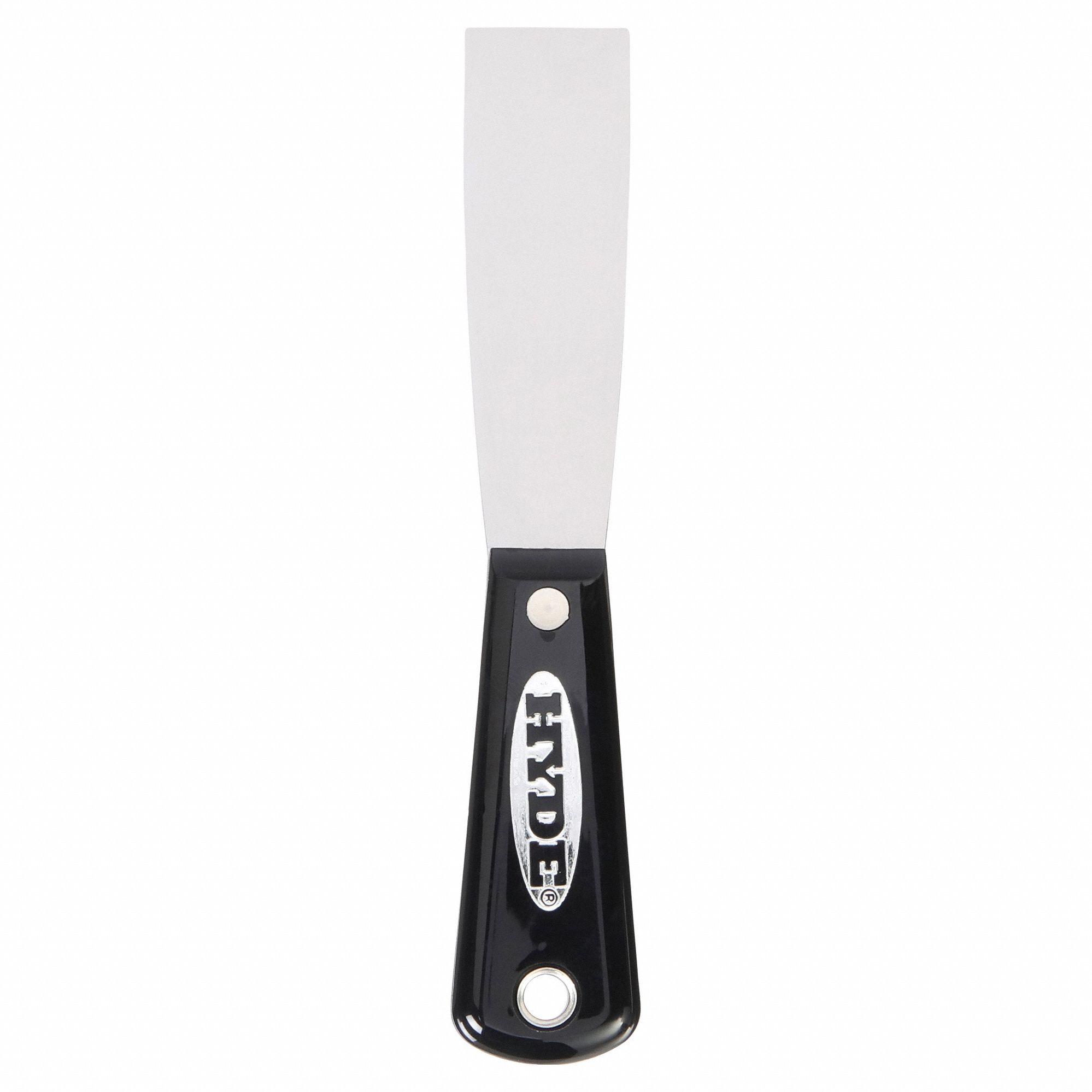 PUTTY KNIFE, CARBON STEEL BLADE, NYLON HANDLE, STRAIGHT BLADE, 1-1/4IN