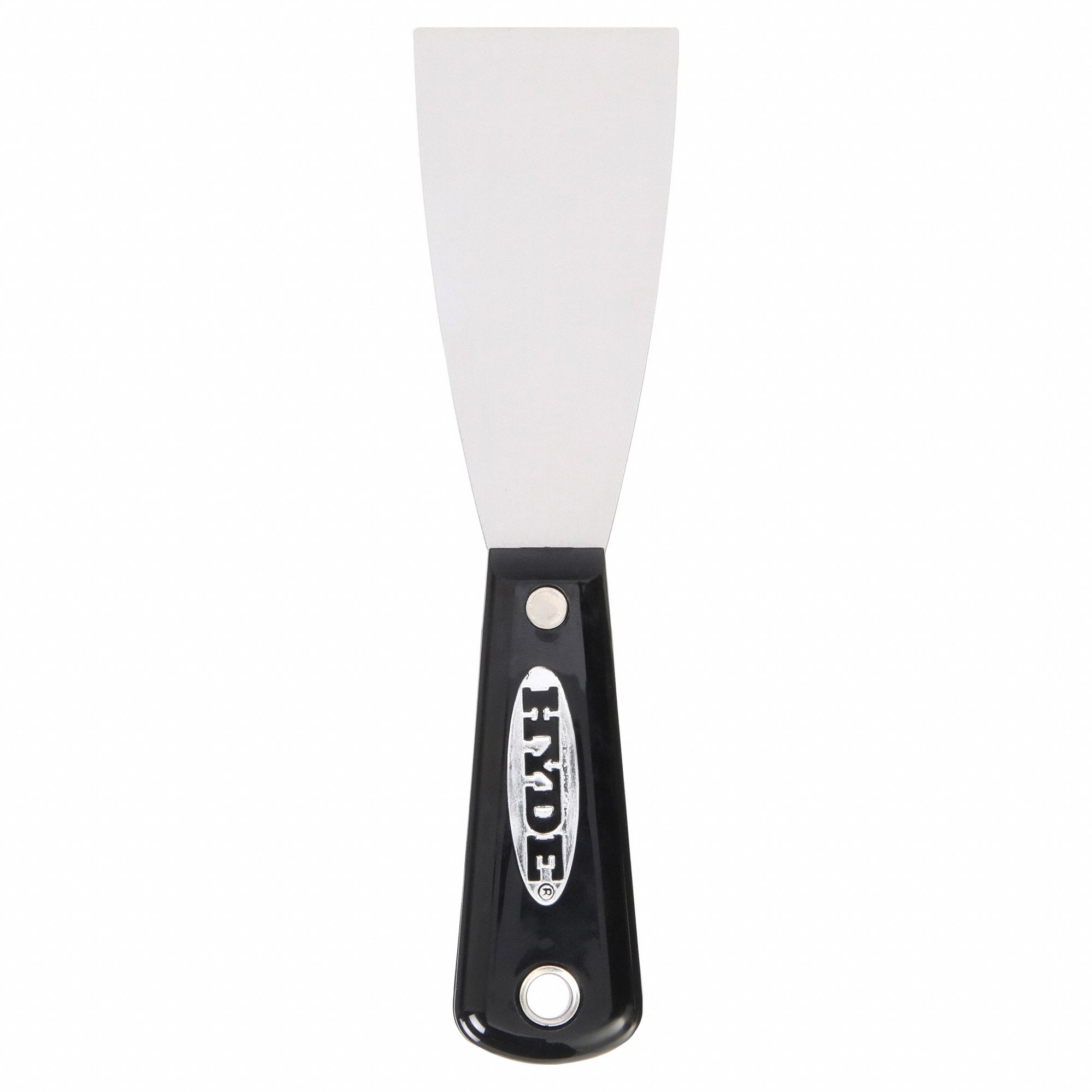 PUTTY KNIFE, CARBON STEEL BLADE, NYLON HANDLE, STRAIGHT BLADE, 2IN