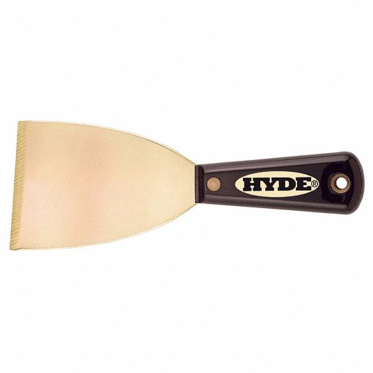 HYDE, 3 in Blade Wd, Brass, Scraper 5LL9802420 Grainger