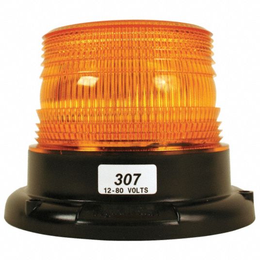 TRUCK LITE CO INC Low Profile Strobe Light, Amber, Flashing 5LLG1