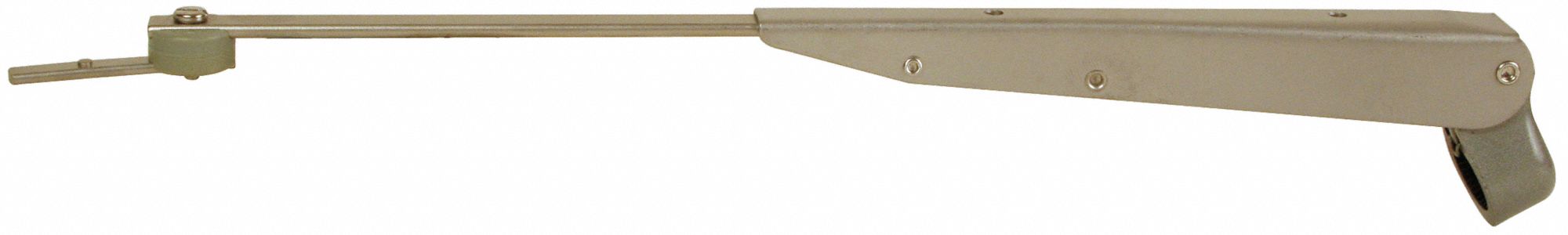 Wiper Arm: 10 13/16 in to 14 1/2 in, Bayonet, Steel, Front, Locking Cam, Adj