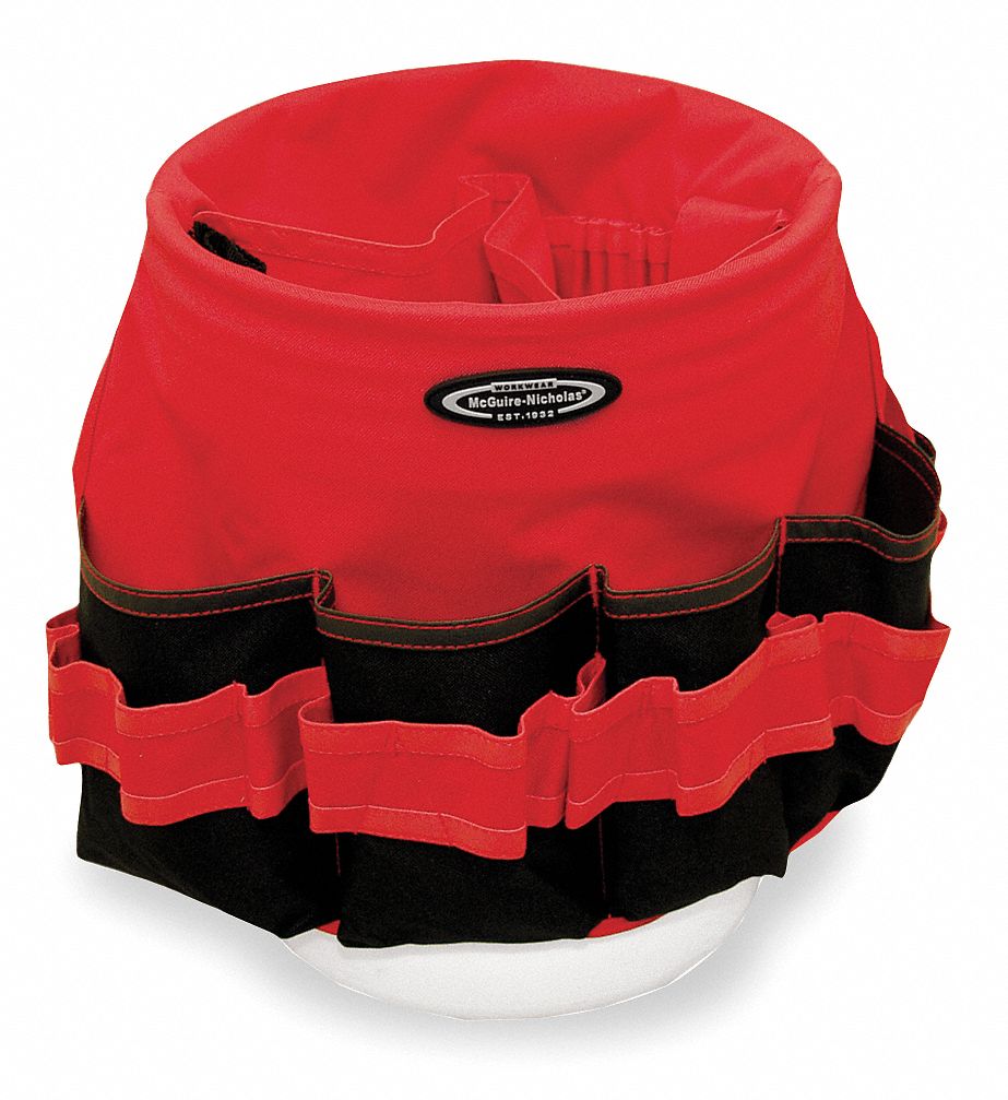 Bucket Tool Organizer, 600 Denier Polyester Grainger