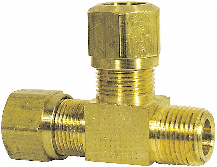 Connector,Male Tee,3/8x3/8,PK5 Grainger