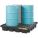 DRUM SPILL CONTAINMENT PALLET, FOR 4 DRUMS, 79 GAL CAPACITY, 5,000 LB LOAD CAPACITY