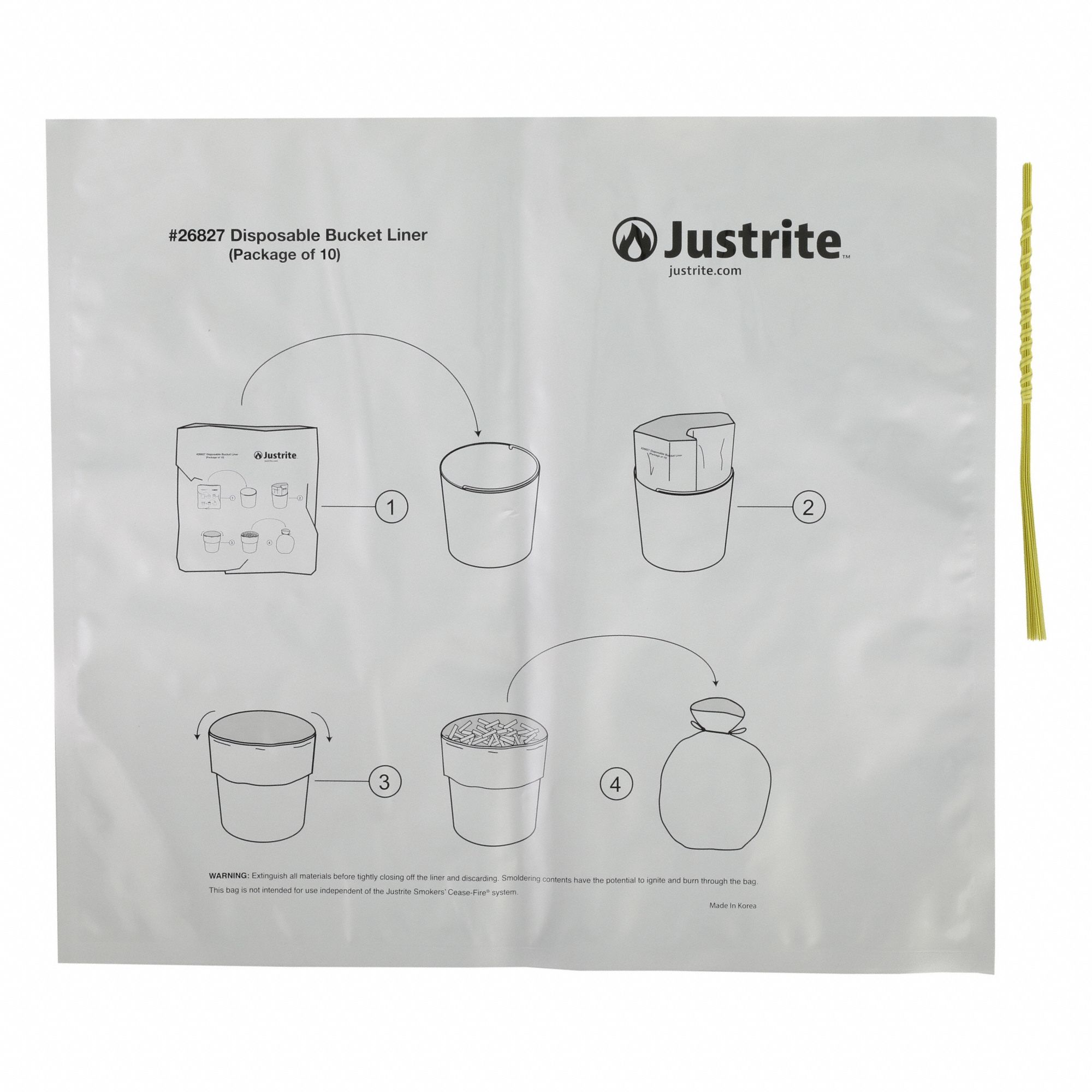Cigarette Disposable Bucket Liner Plastic