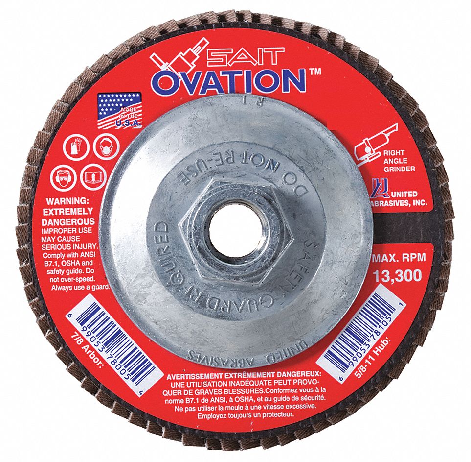 5LTV5 - Arbor Flap Disc 4-1/2 36 Extra Coarse