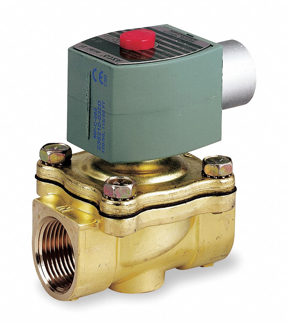 SOLENOID VALVE: 2-WAY, NORMALLY CLOSED, ¾ IN PIPE SIZE, 24V DC, WATERTIGHT, HIGH FLOW