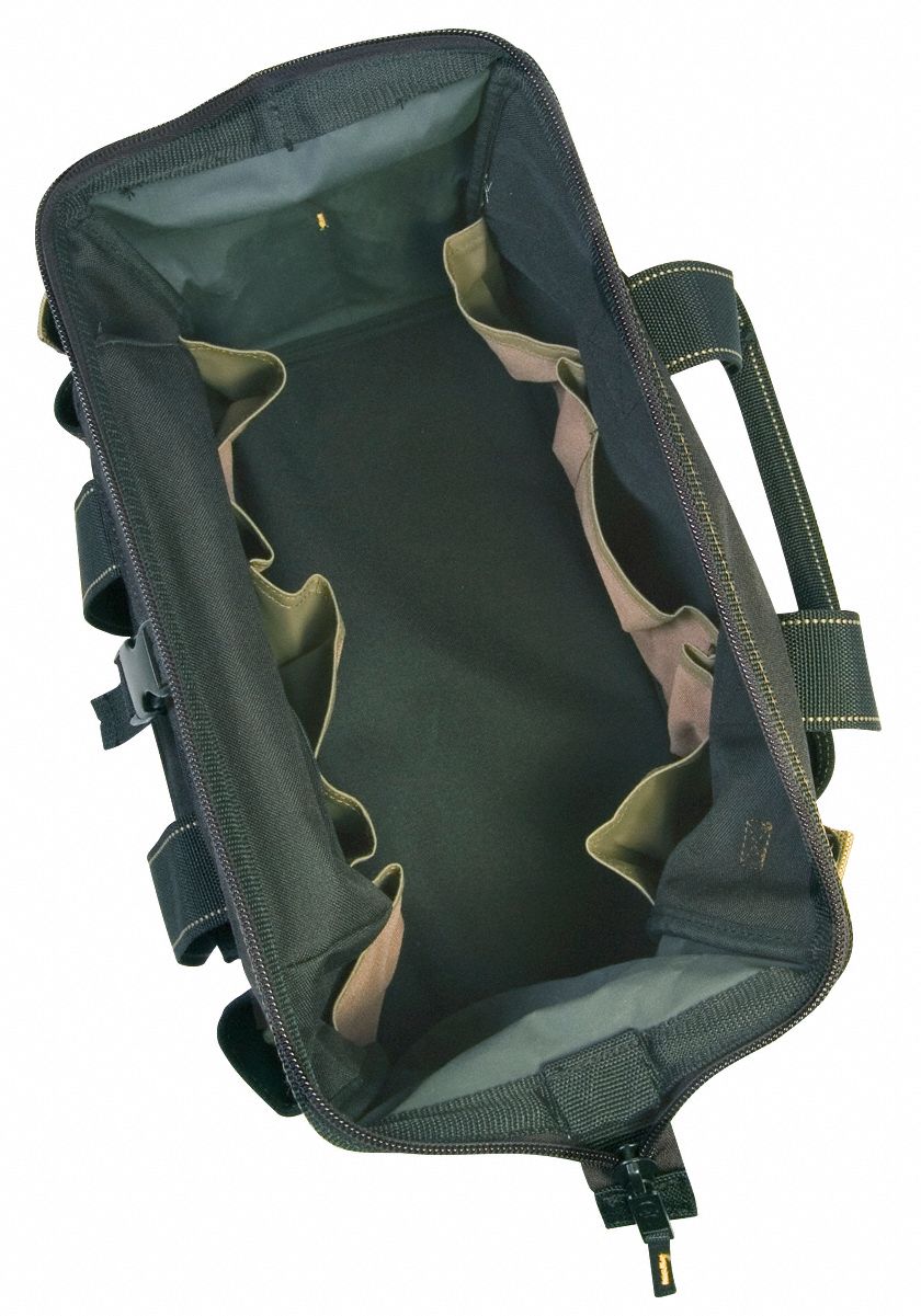 CLC Tool Bag Polyester, 25 Pockets, 16 in Overall Wd, 8 in Overall Dp