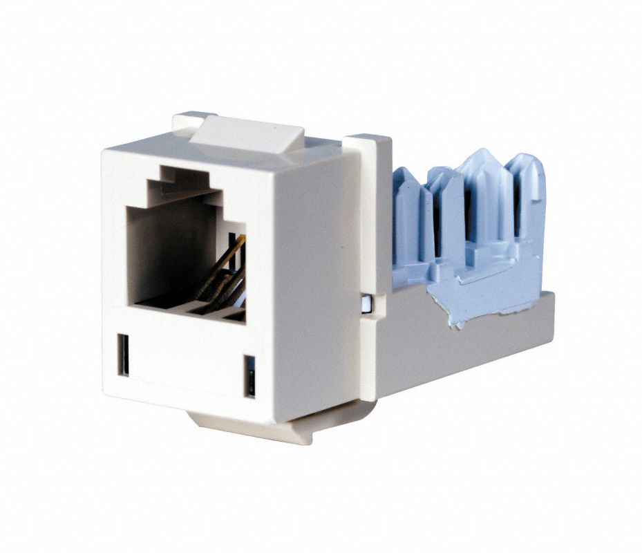 HUBBELL PREMISE WIRING Conector HXJ,RJ25,Blanco de Ofic,1 Puert - 5LV41 ...