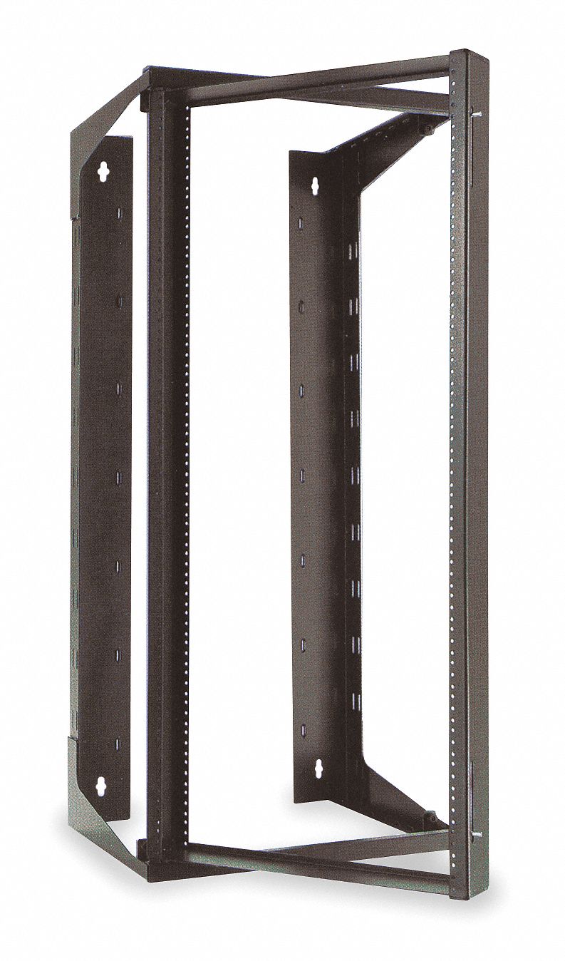 HUBBELL PREMISE WIRING Swing Frame, Wall Mount, 26U Rack Units, 70 lbs. Load Rating, 48.0 in
