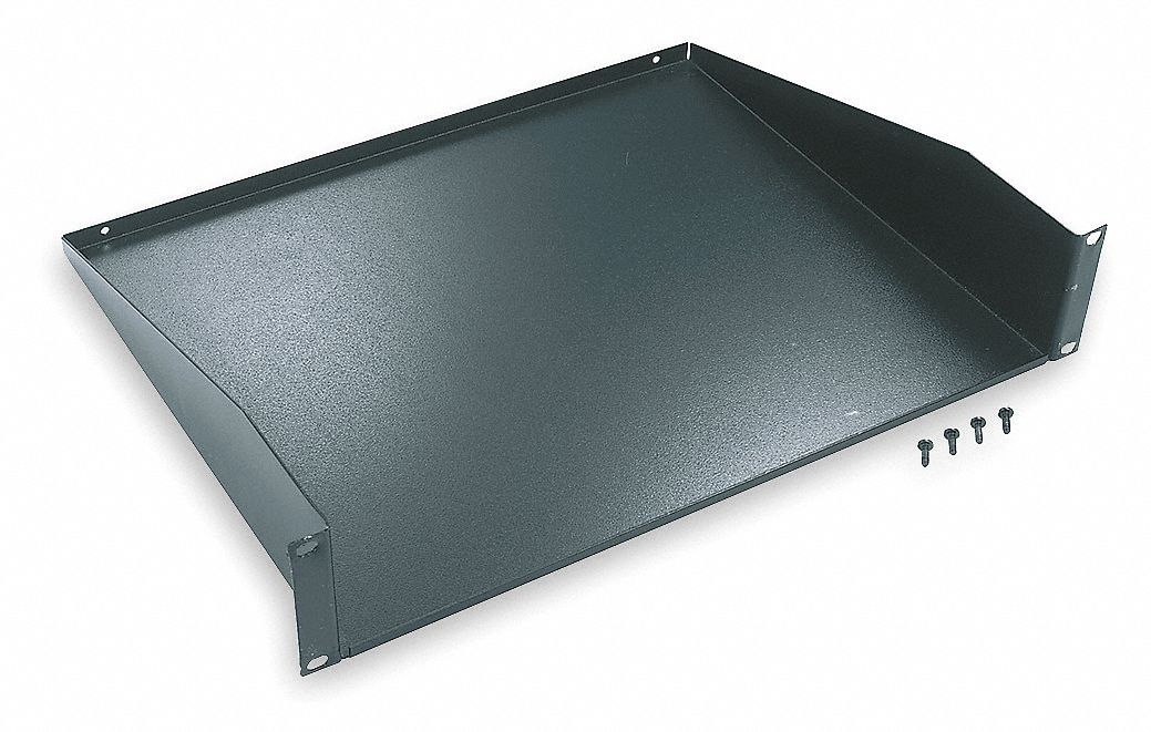 Rack Shelve: 2 u, 14 in Overall Dp, 3 1/2 in Overall Ht, 17 in Overall Wd