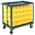 Steel Bin Carts with Lipped Shelves