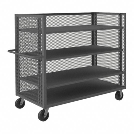 3,000 lb Load Capacity, Phenolic, Single-Side-Access Mesh-Wall Metal ...