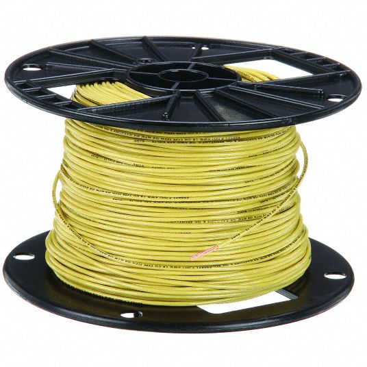 18YLW-C  18 AWG TEW Stranded Wire - Yellow, 100ft Roll